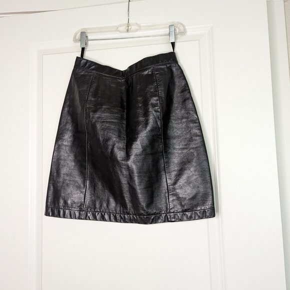 Wilson's Vintage Leather Skirt | Sz 12 | Goth, Grunge, Punk - Picture 3 of 6